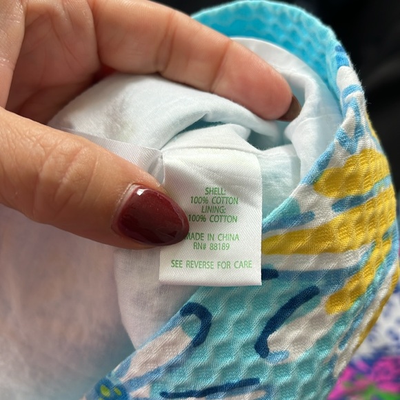 Lilly Pulitzer, blue floral mini skirt - Picture 5 of 5